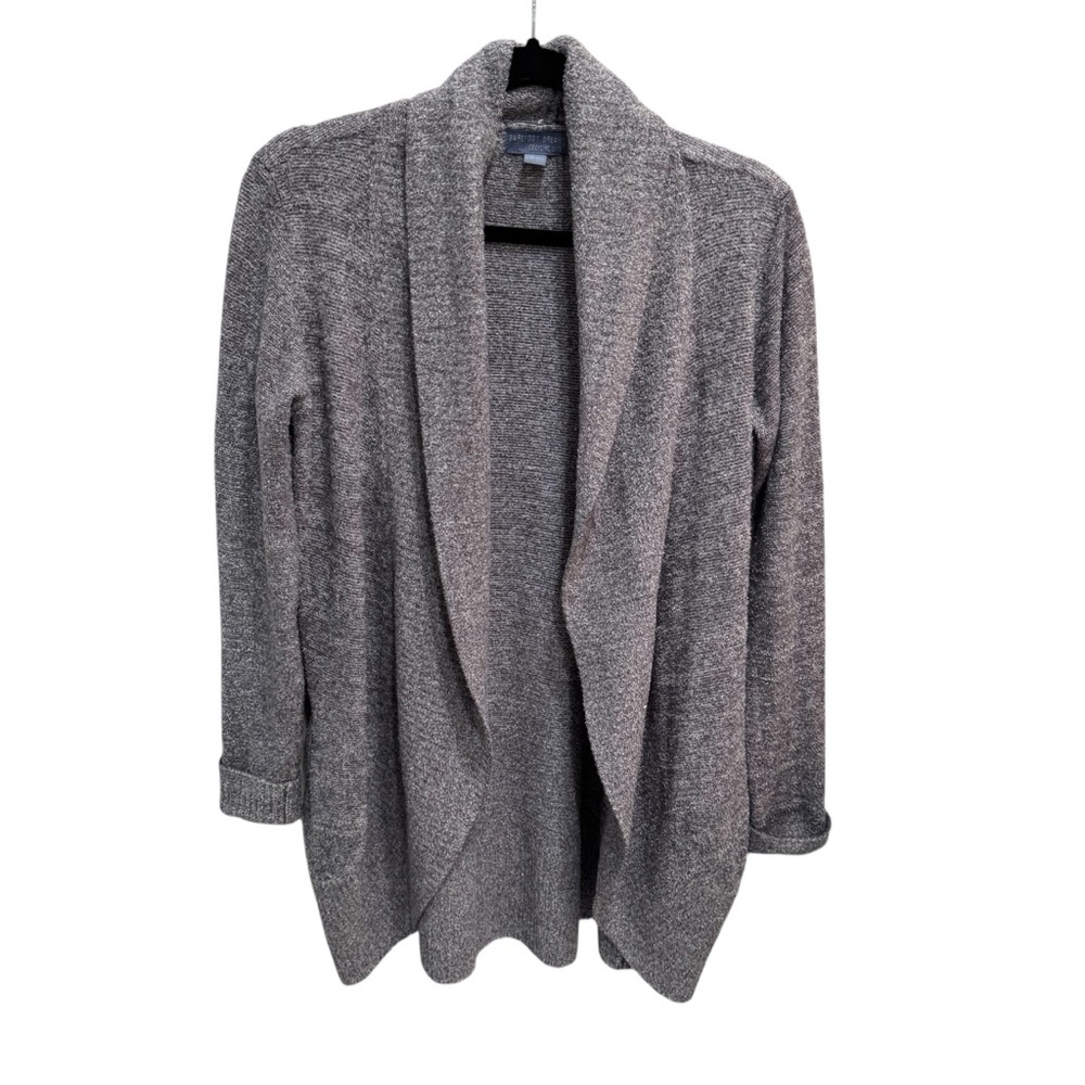 Barefoot Dreams Cardigan Womens XS/S Gray Open Front Cozychic Lite Jacket Cozy